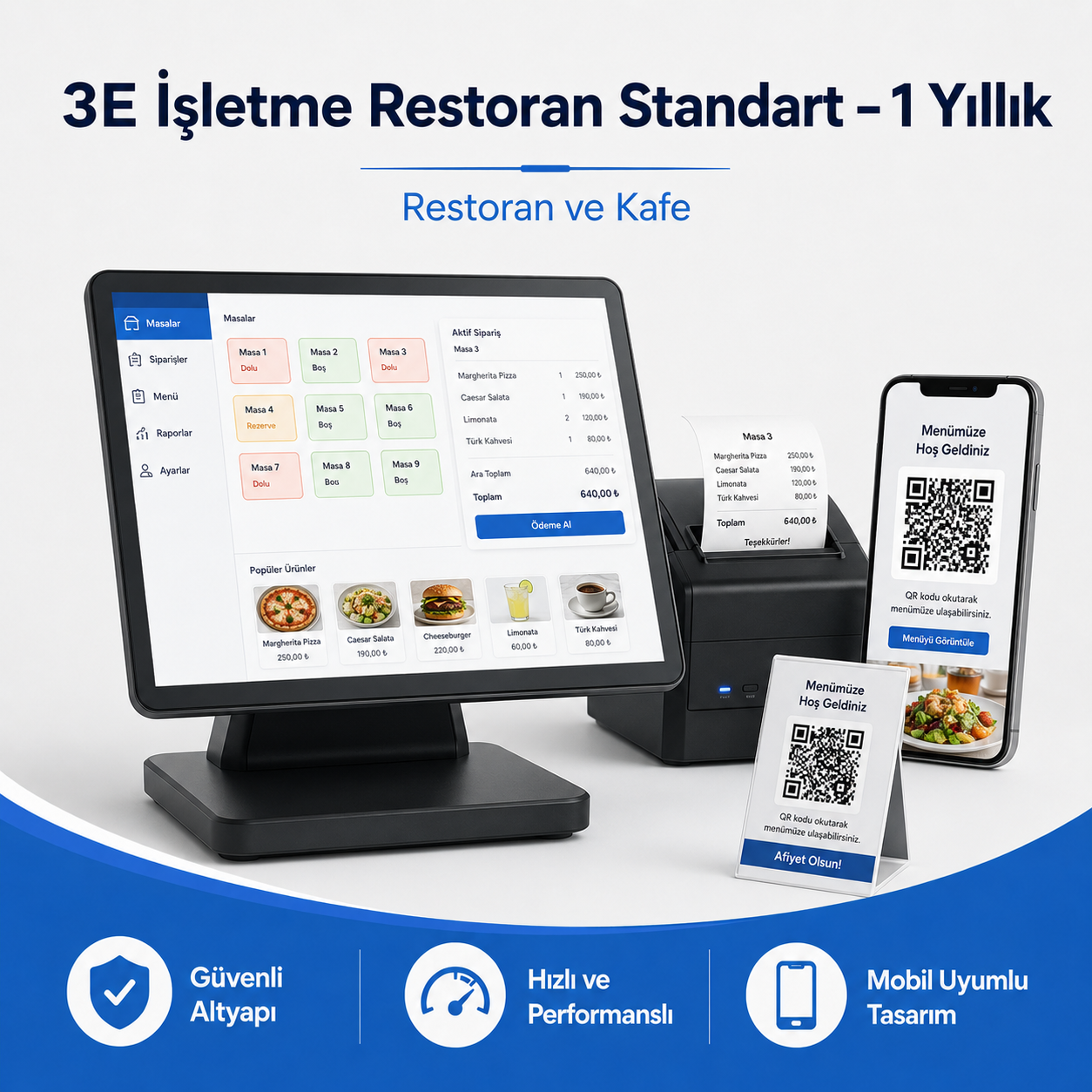 3E İşletme Restoran Standart – 1 Yıllık